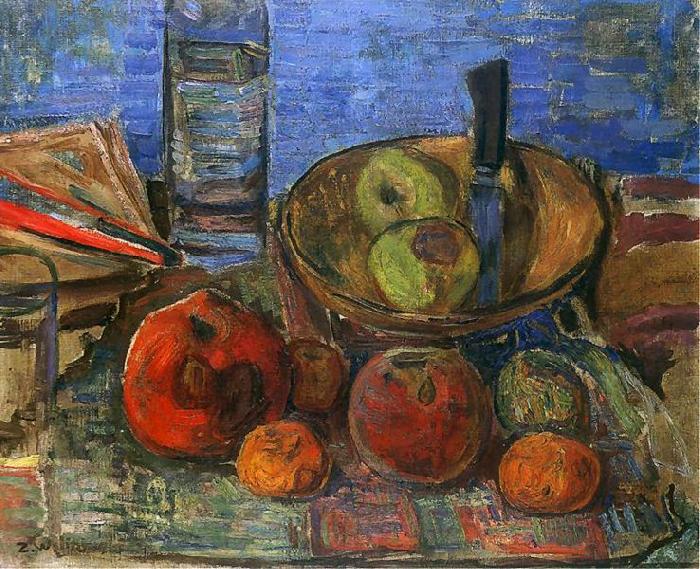 Zygmunt Waliszewski Still life with apples. Norge oil painting art